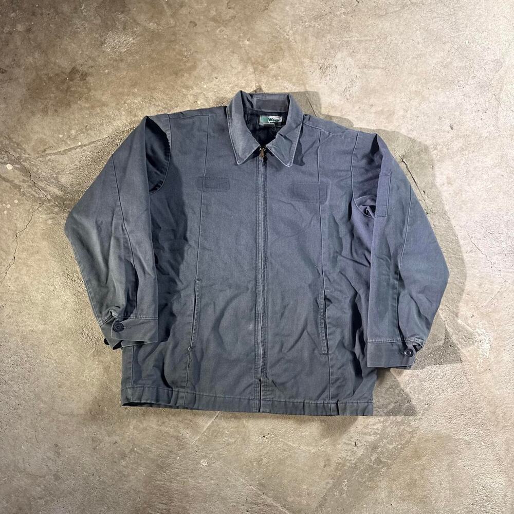 Grey Boxy Essential Workwear Jacket